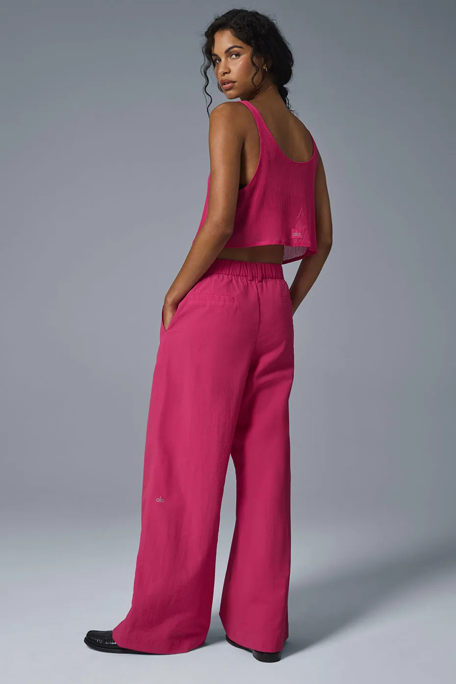 High-Waist Street Smart Trouser - Pink Summer Crush