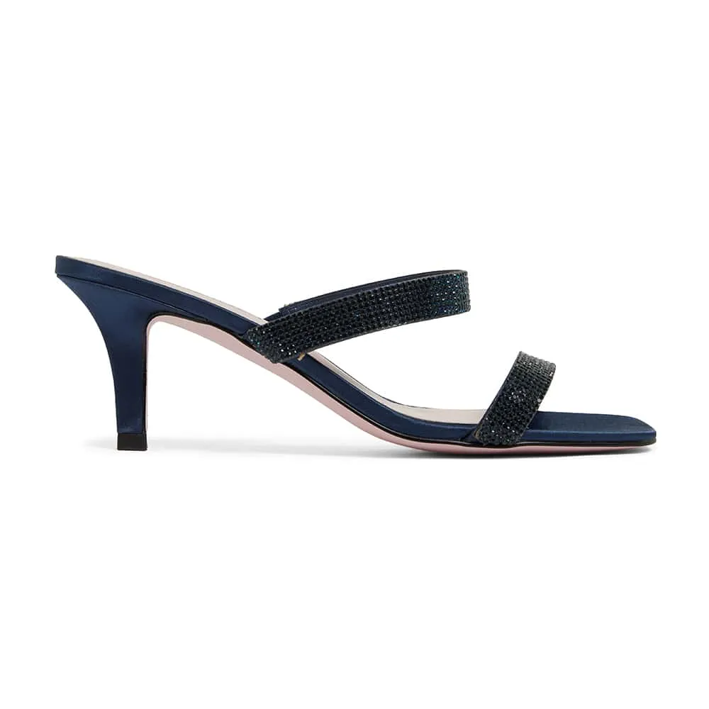 Imogen Heel in Navy Fabric