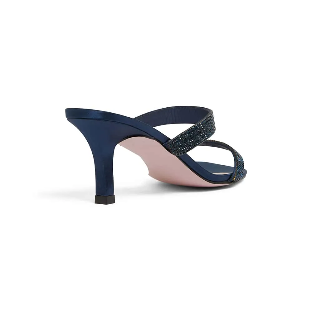 Imogen Heel in Navy Fabric