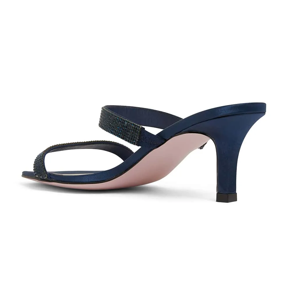 Imogen Heel in Navy Fabric