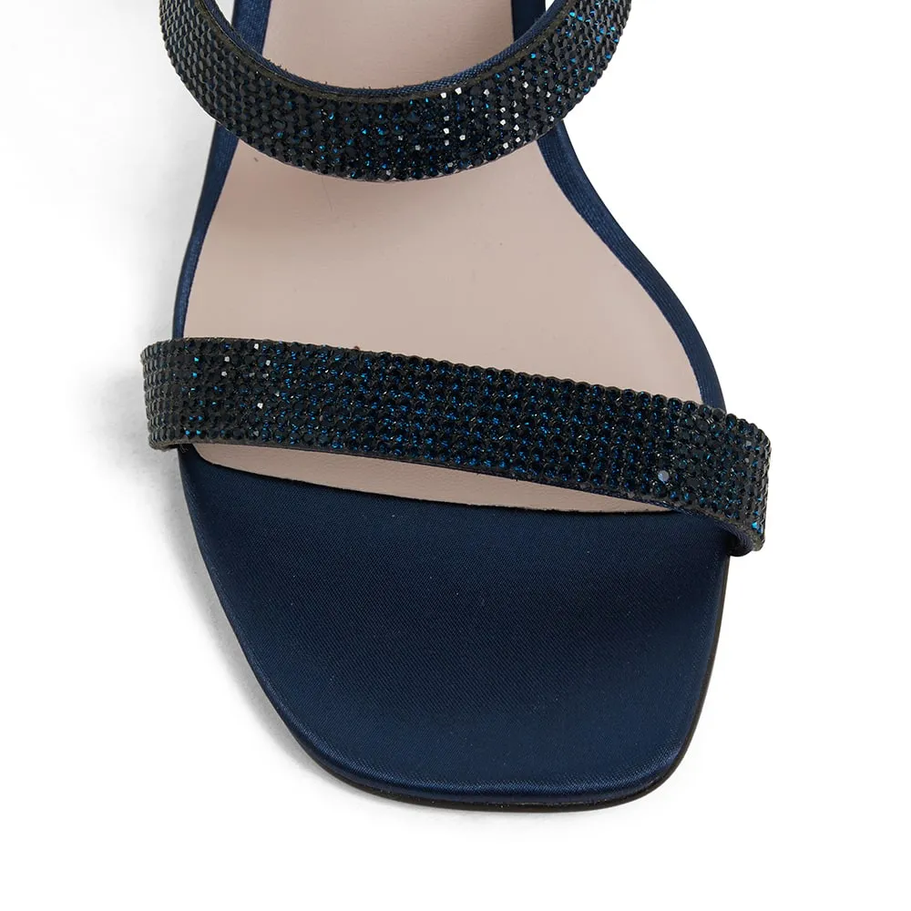 Imogen Heel in Navy Fabric