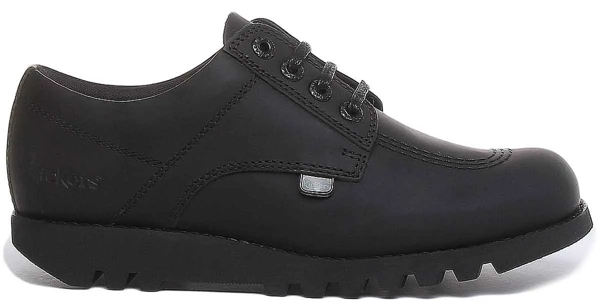 Kickers Kick Lo C Teen In Black in Teen UK Size 3 - 6