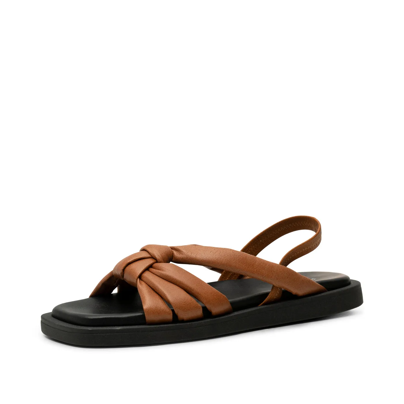 Krista slingback sandal leather - TAN