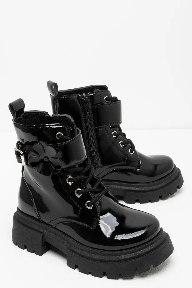 Lace Up Boot Black