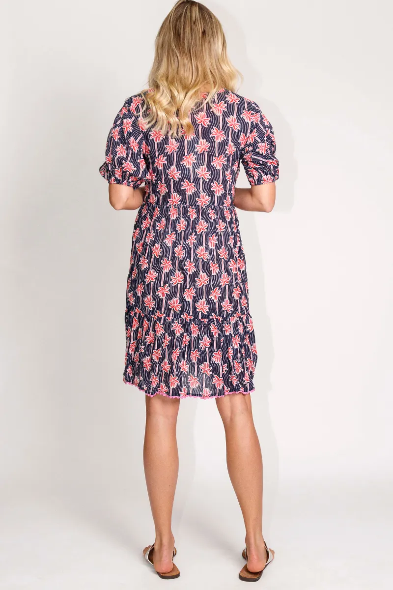 Lula Life Palm Cove Dress Navy