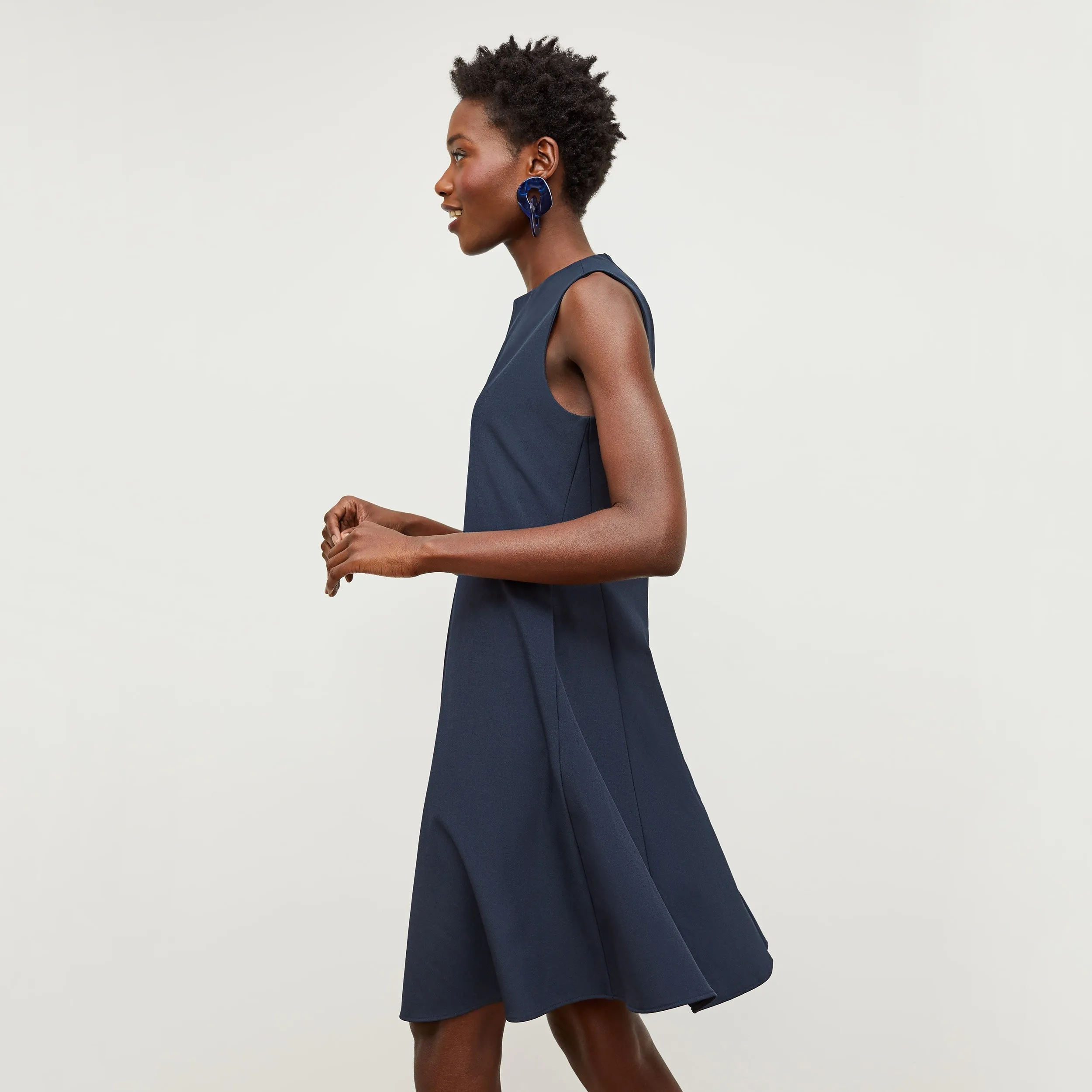 Malala Dress - Recycled WonderTex :: Midnight