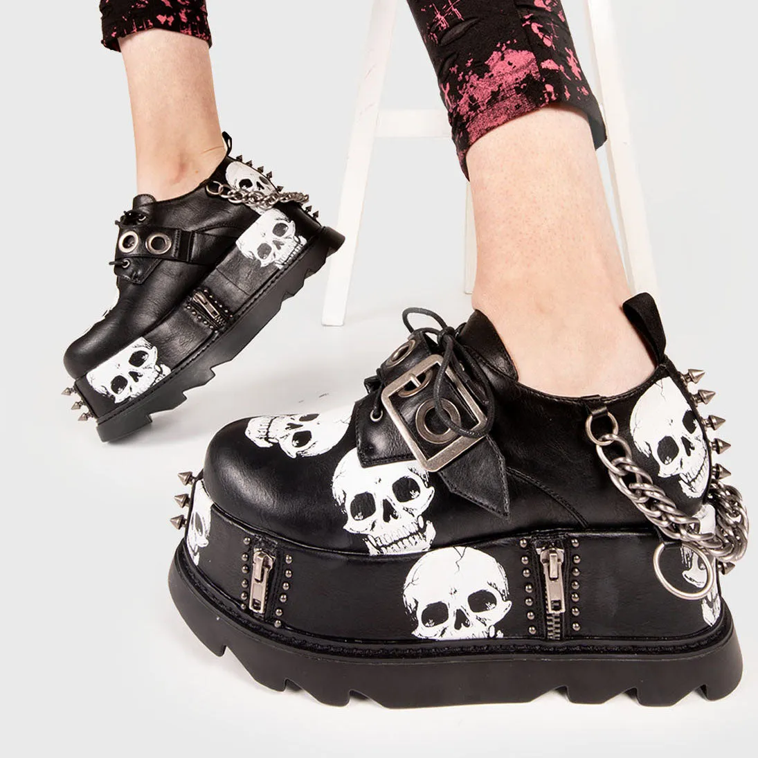 Maniac Chunky Platform Wedge Shoes