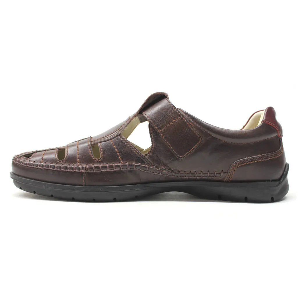 Marbella Calfskin Leather Men's Closed Toe Sandals