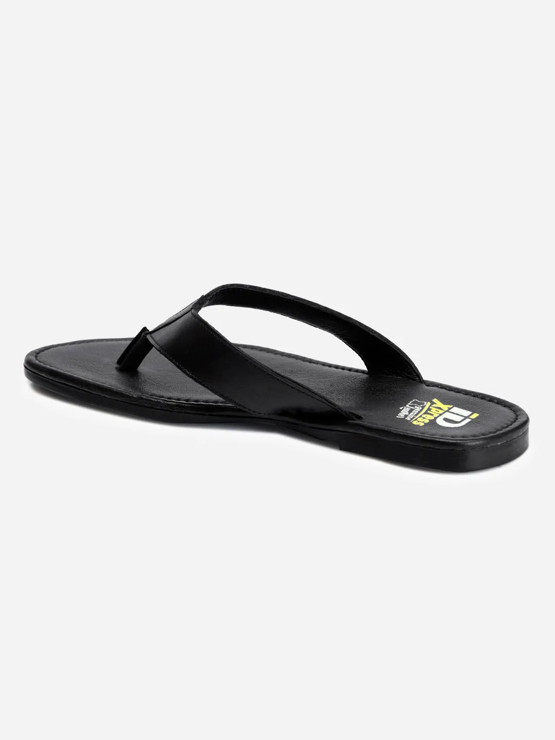 Men's Black Thong-Style Flat Casual Sandal (ID4135)