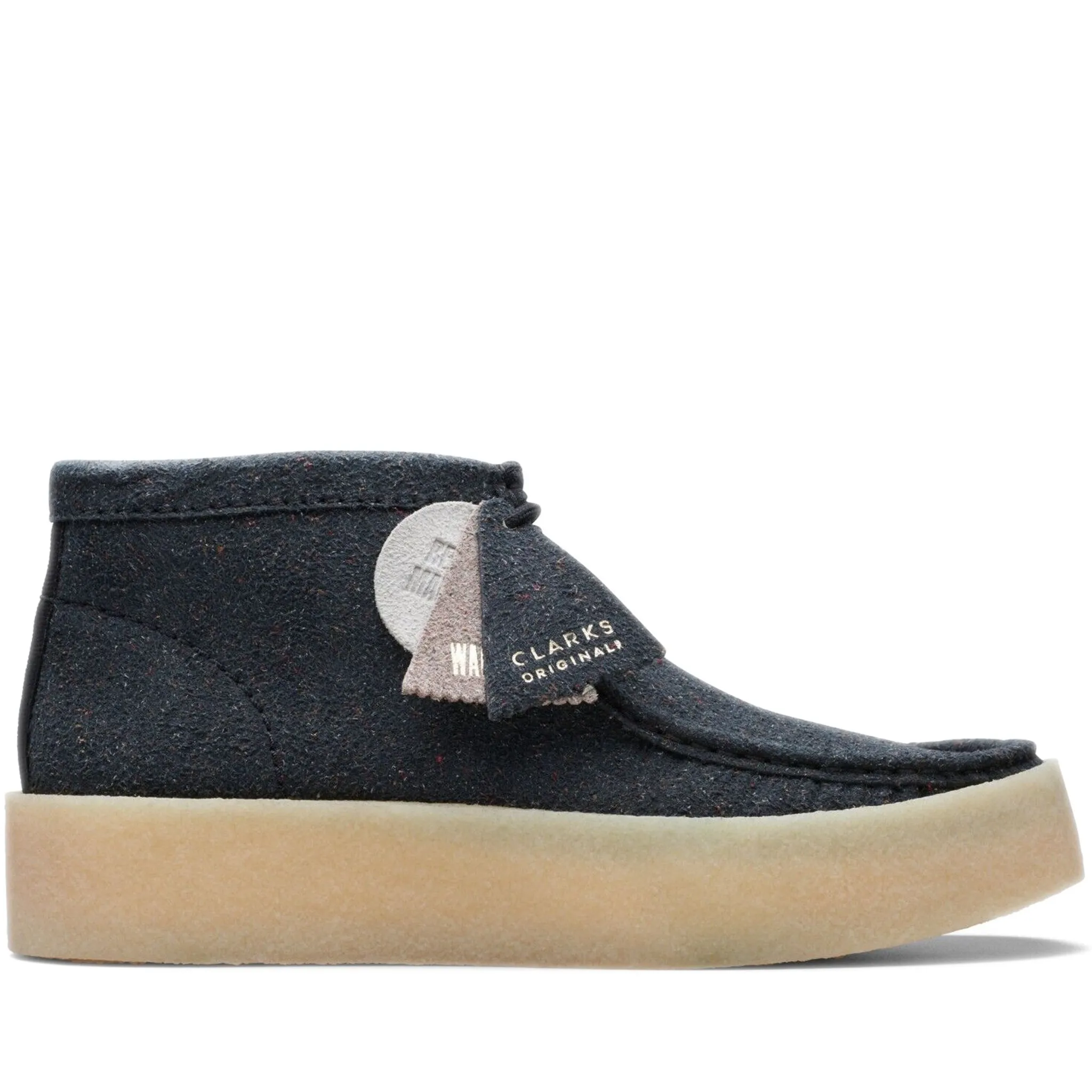 Men's Clarks Wallabee Cup - Black Eco Leather