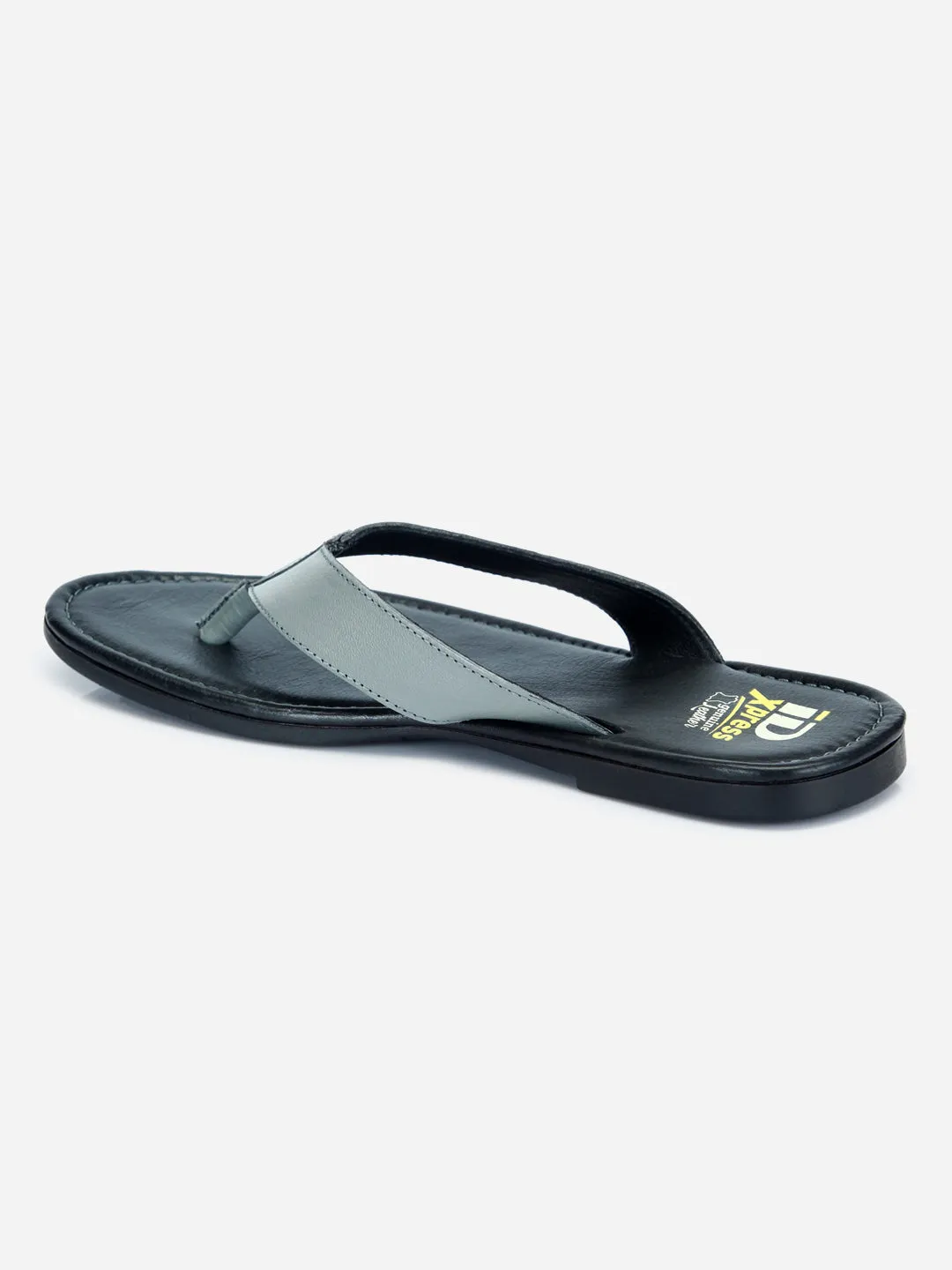 Men's Grey Thong-Style Flat Casual Sandal (ID4135)