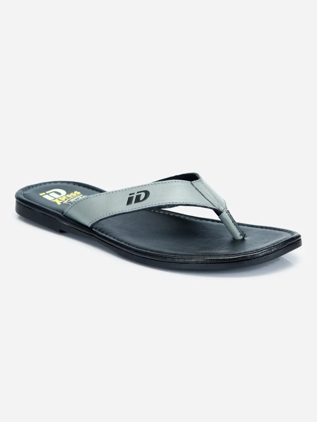 Men's Grey Thong-Style Flat Casual Sandal (ID4135)