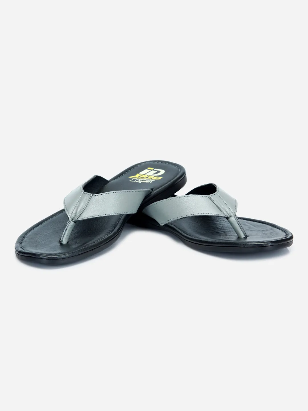 Men's Grey Thong-Style Flat Casual Sandal (ID4135)