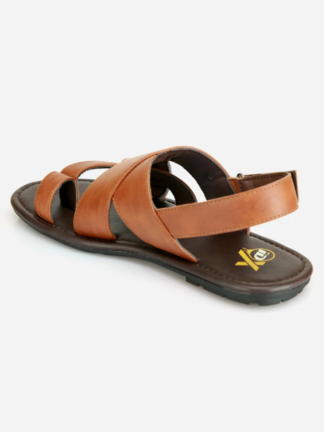 Men's Tan Cross Starps Casual Sandal (IX5010)