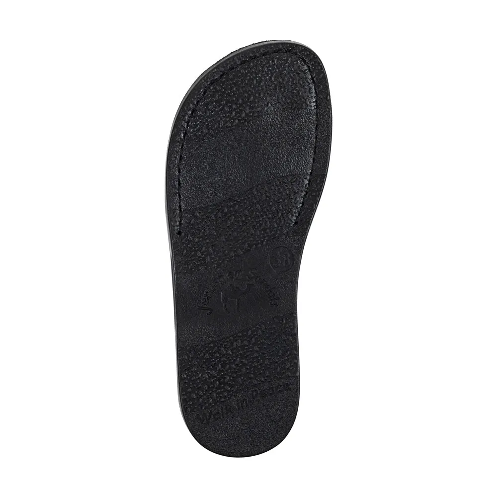 Michael Slide - Leather Pacific Slide Sandal | Black Nubuck