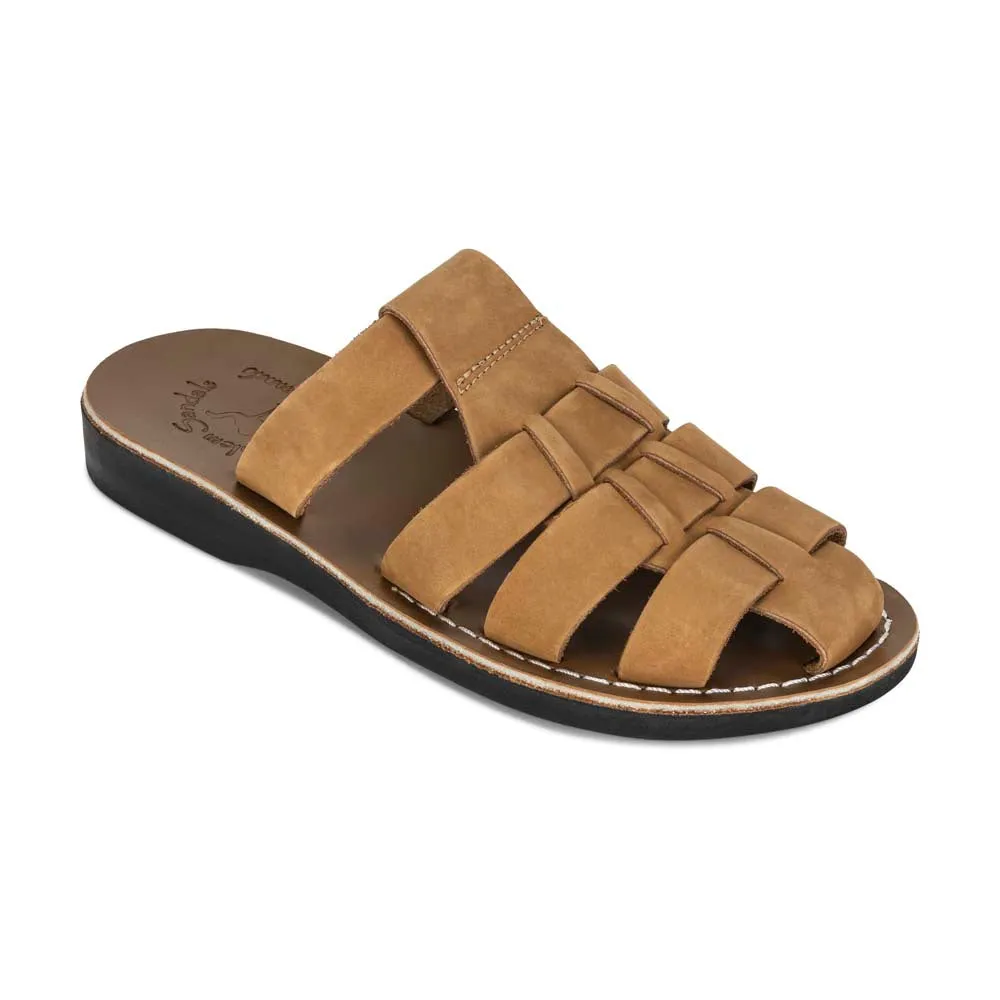 Michael Slide - Leather Pacific Slide Sandal | Tan Nubuck