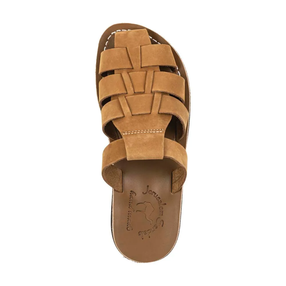 Michael Slide - Leather Pacific Slide Sandal | Tan Nubuck