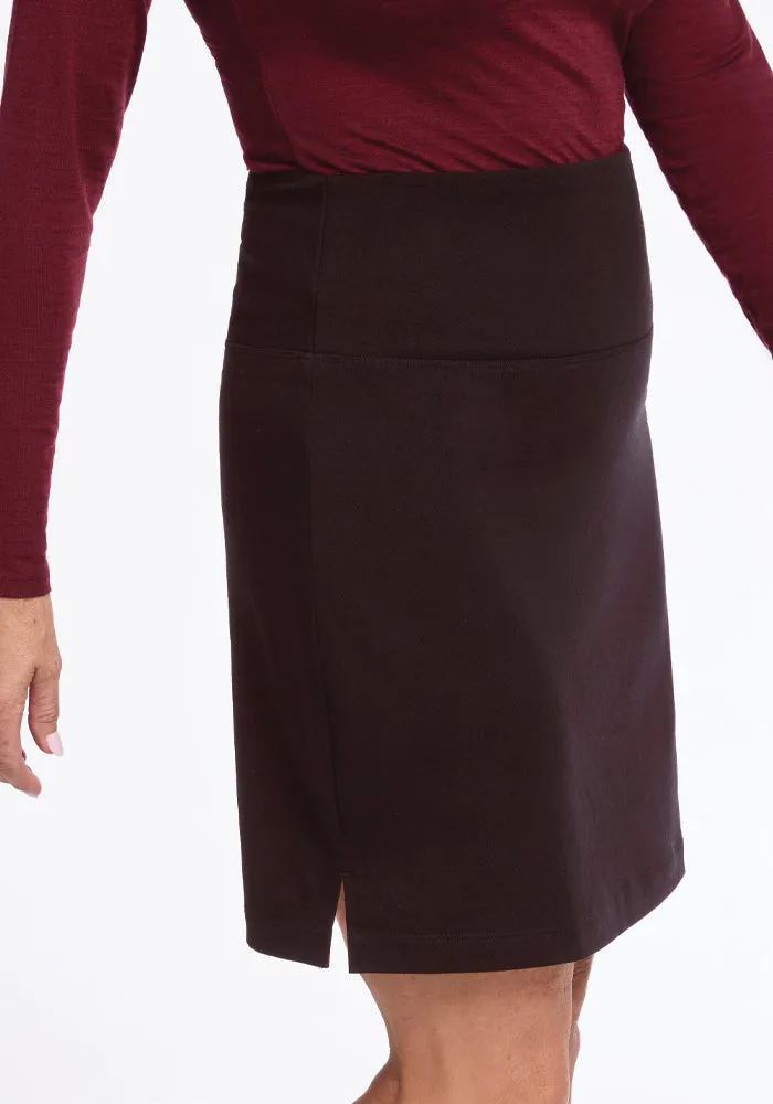 Monroe Knee Length Skirt - French Roast