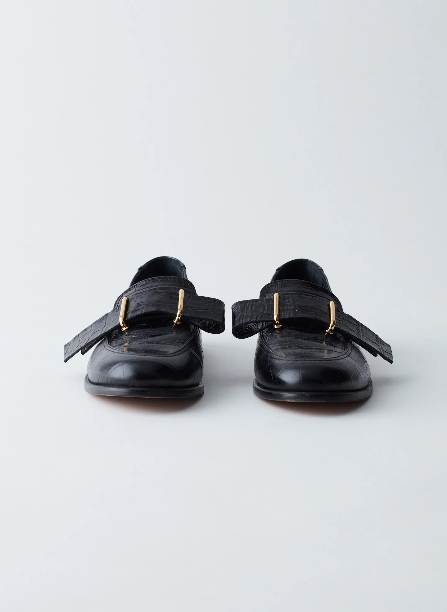 Morris Croc Print Leather Loafer