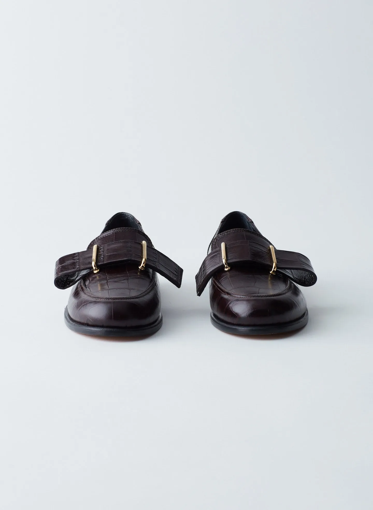 Morris Croc Print Leather Loafer