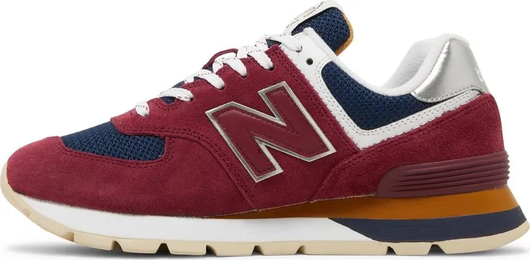 New Balance 574 Rugged 'Garnet' Sneakers, Red