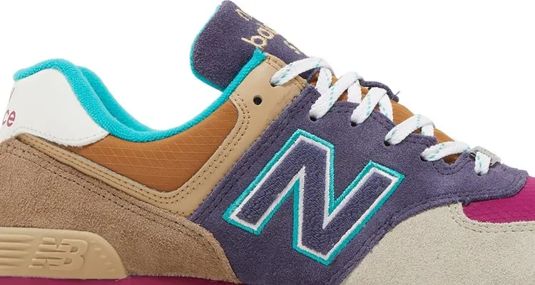 New Balance 574 Rugged 'Navy Brown' Sneakers, Blue