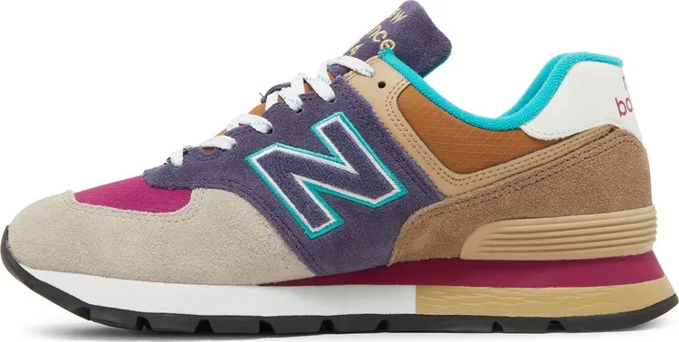 New Balance 574 Rugged 'Navy Brown' Sneakers, Blue