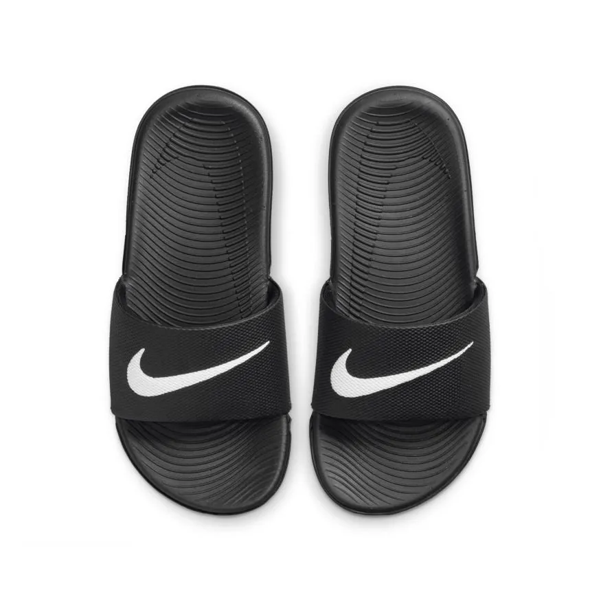 Nike Kawa Slide (PS) - BLACK/WHITE