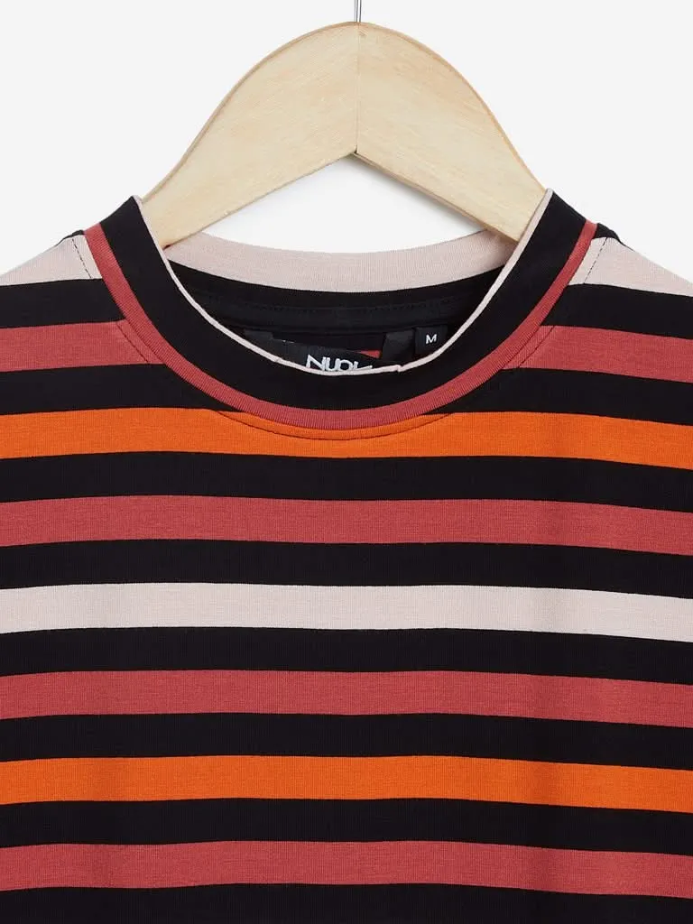 Nuon Multicolour Striped Adora Crop T-Shirt