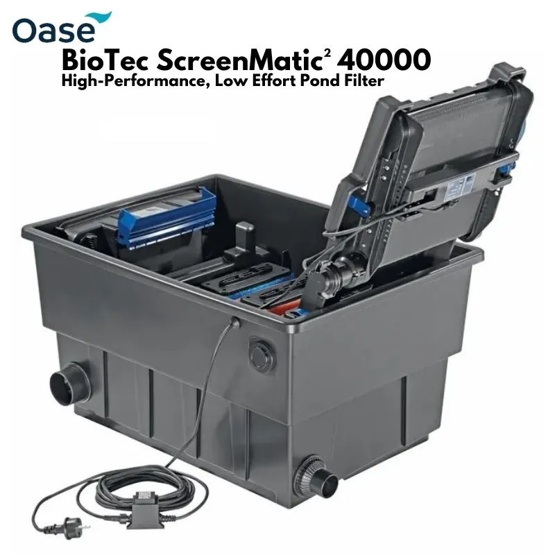 OASE BioTec ScreenMatic² 40000 - High-Performance, Low Effort Pond Filter