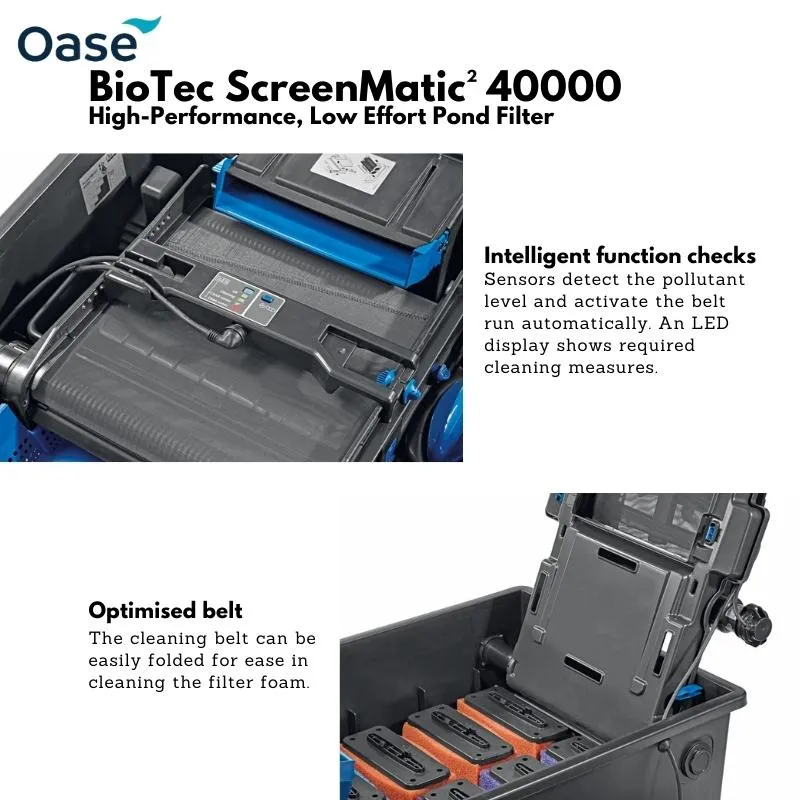 OASE BioTec ScreenMatic² 40000 - High-Performance, Low Effort Pond Filter