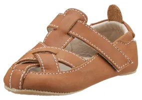 Old Soles Boy's and Girl's Thread Shoe Fisherman Leather Sandals, Tan