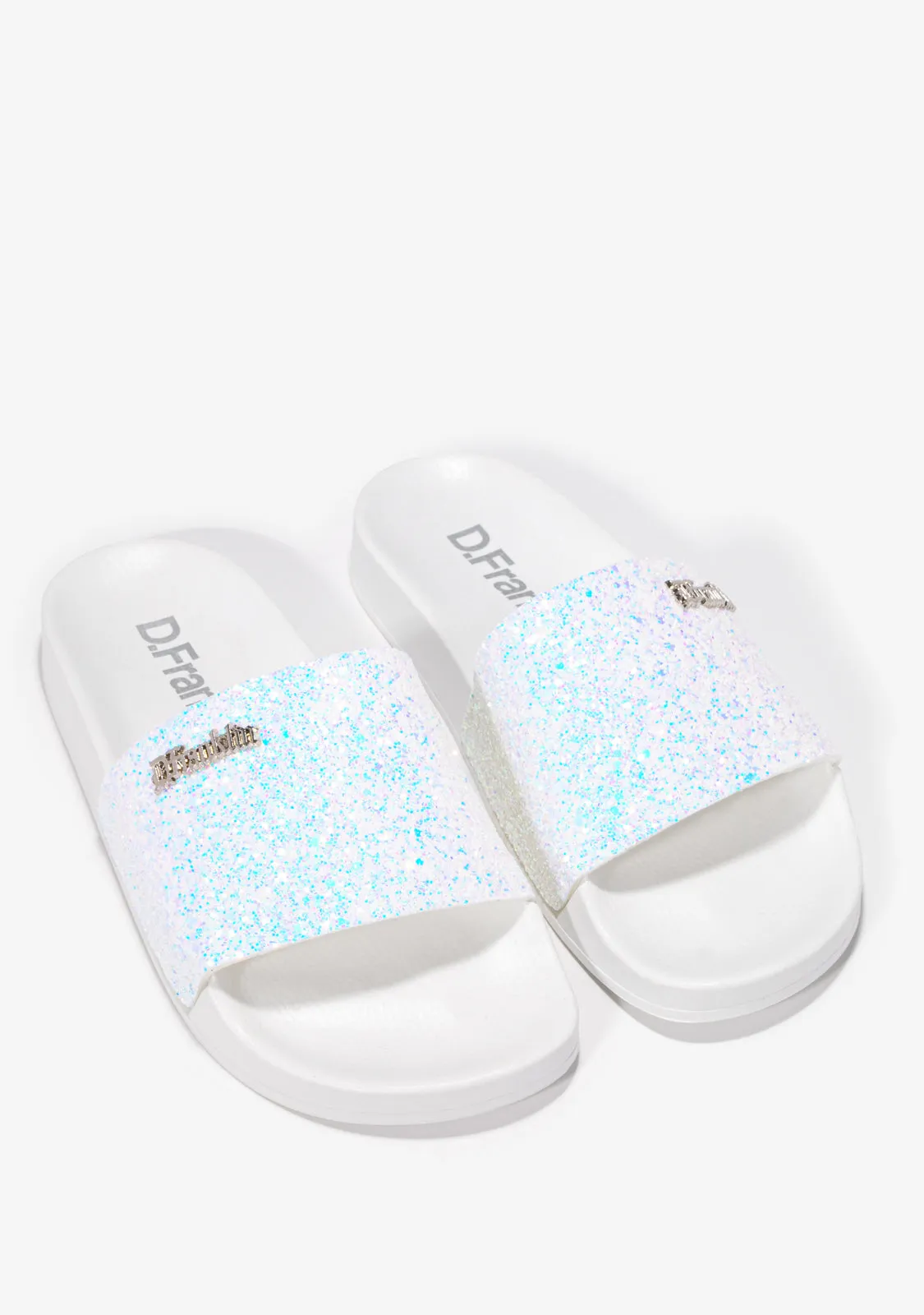 Pala Slide Glitter White Iris