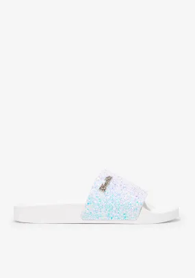 Pala Slide Glitter White Iris