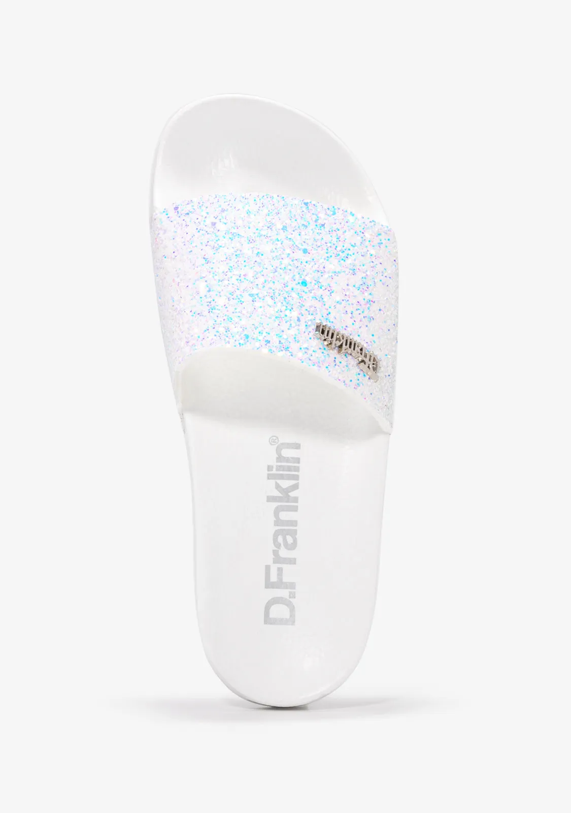 Pala Slide Glitter White Iris