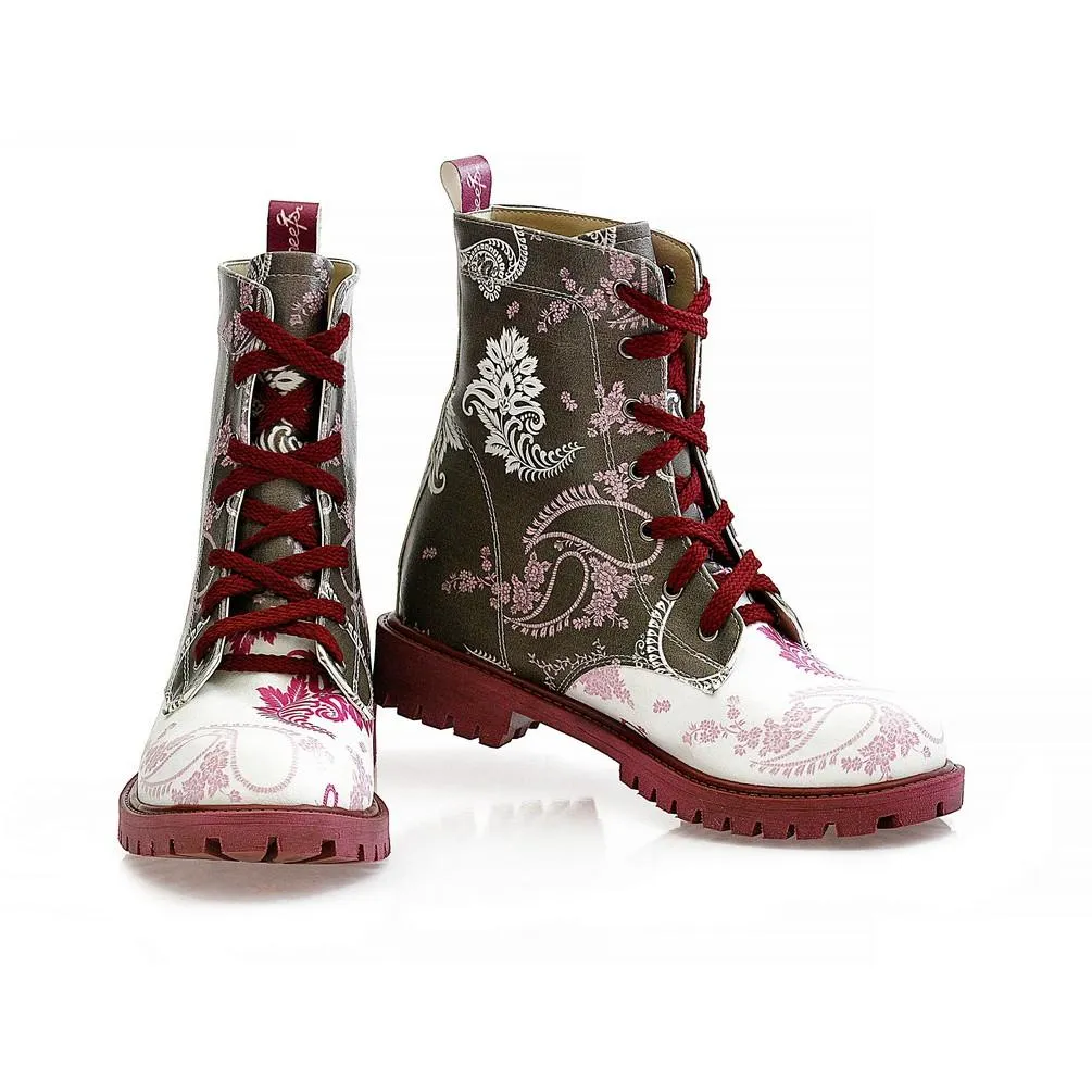 Pattern Long Boots NTM1014