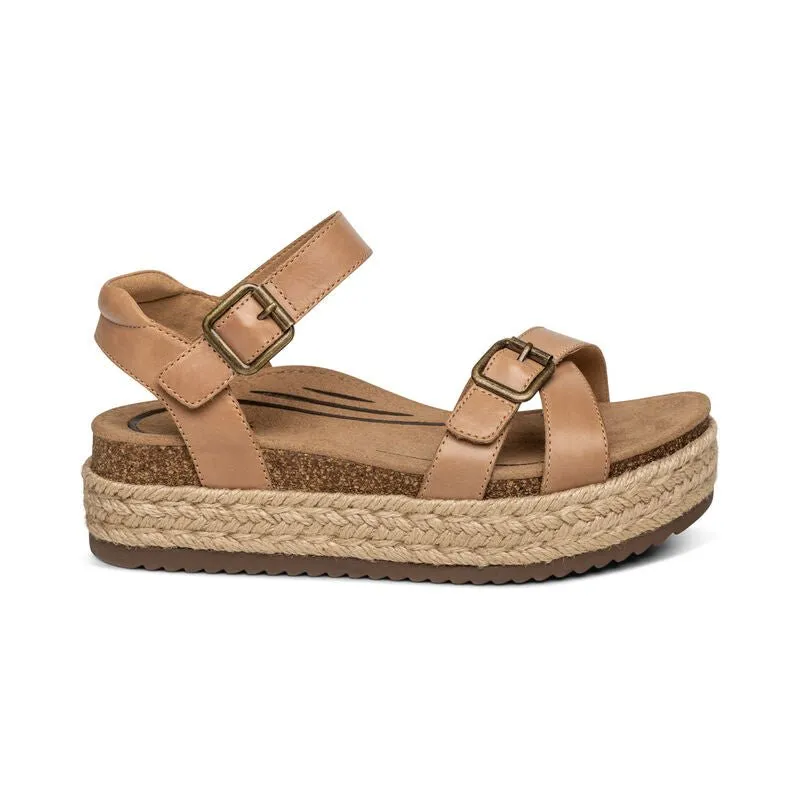 Paula Platform Sandal CAMEL