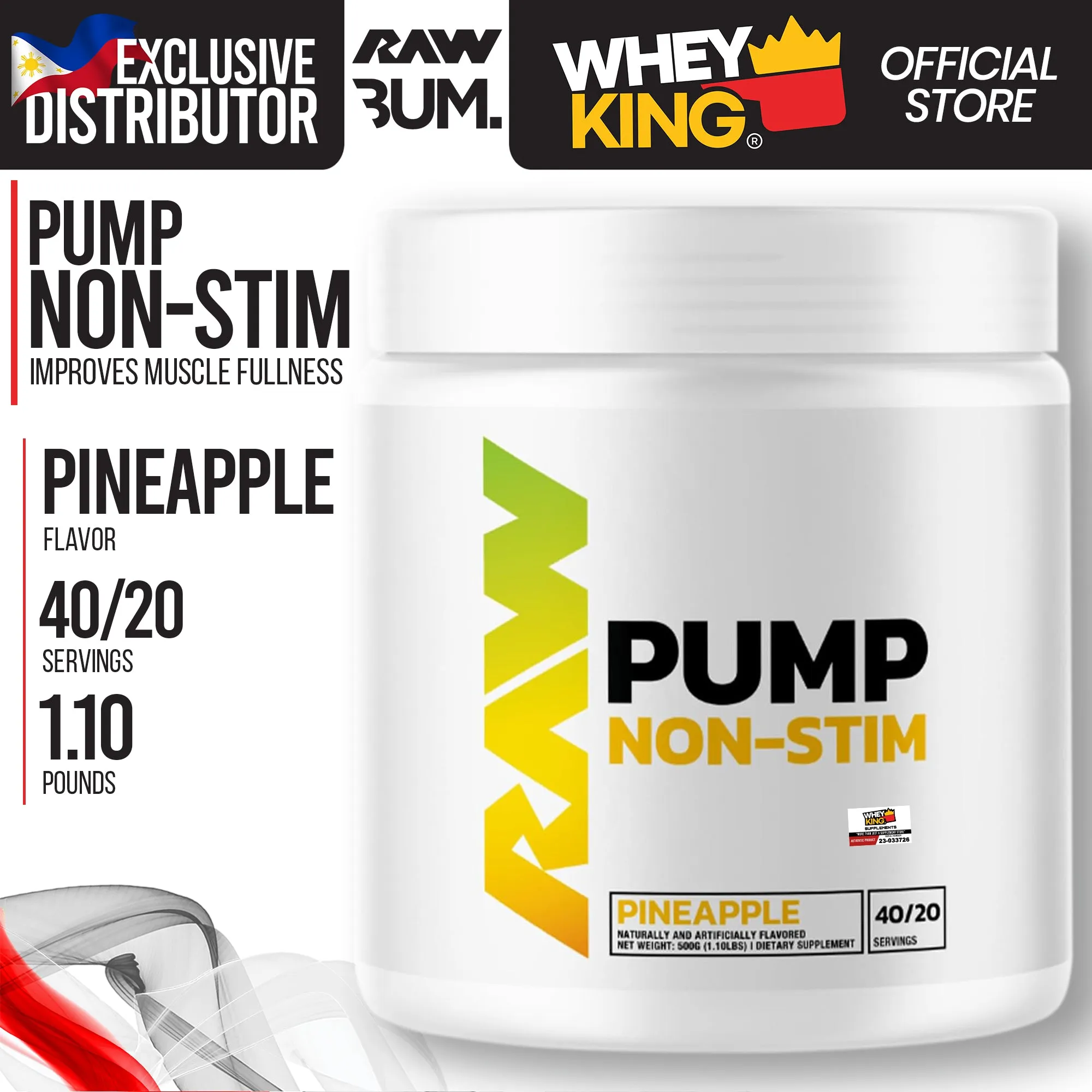 RAW Nutrition | CBUM - Pump Non-Stim Pre-Workout