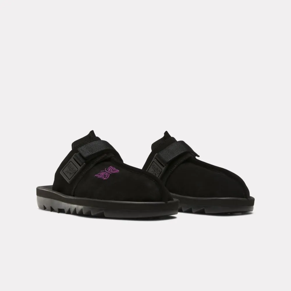 Reebok Footwear Men Reebok x Needles Beatnik Slides CBLACK/EXTMPURPLE/CBLACK