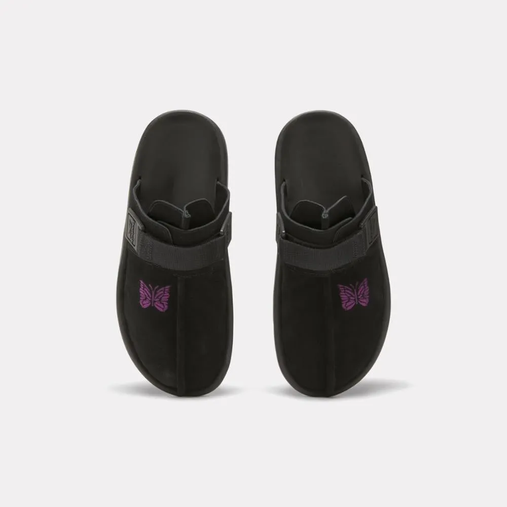 Reebok Footwear Men Reebok x Needles Beatnik Slides CBLACK/EXTMPURPLE/CBLACK