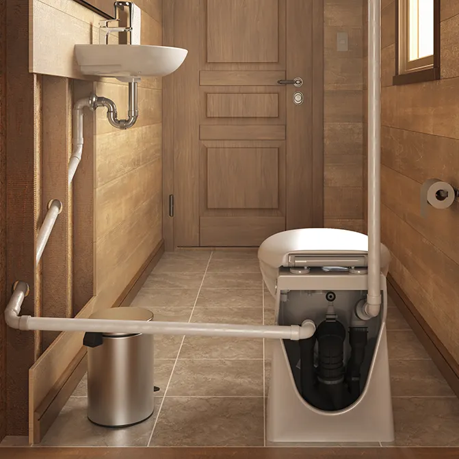 Saniflo SaniCOMPACT | One Piece Upflush Toilet