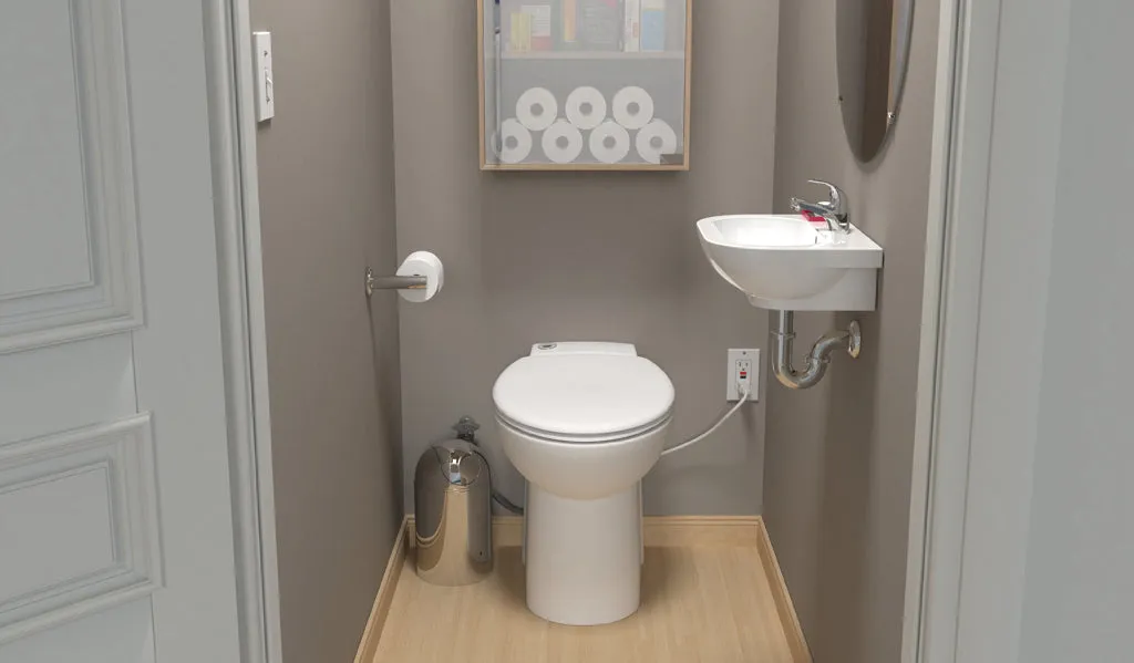 Saniflo SaniCOMPACT | One Piece Upflush Toilet