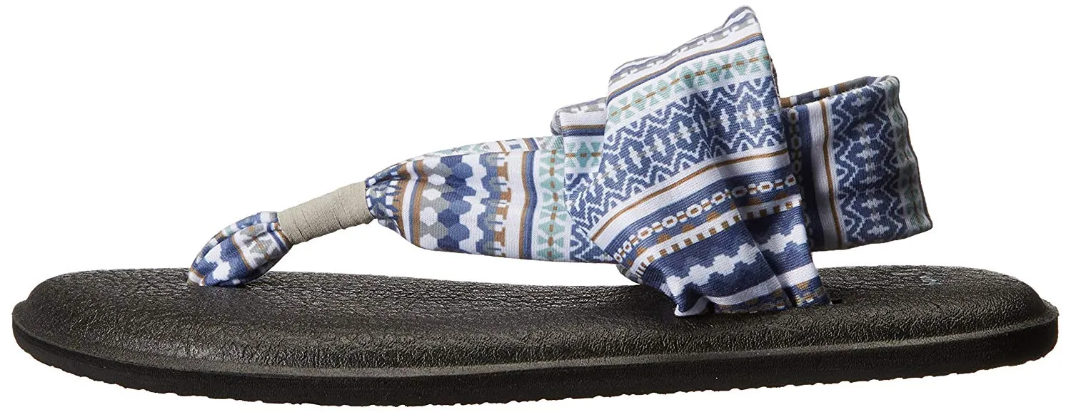 Sanuk Yoga Sling 2 Lead Grey Lanai Blanket Sandals - Women's