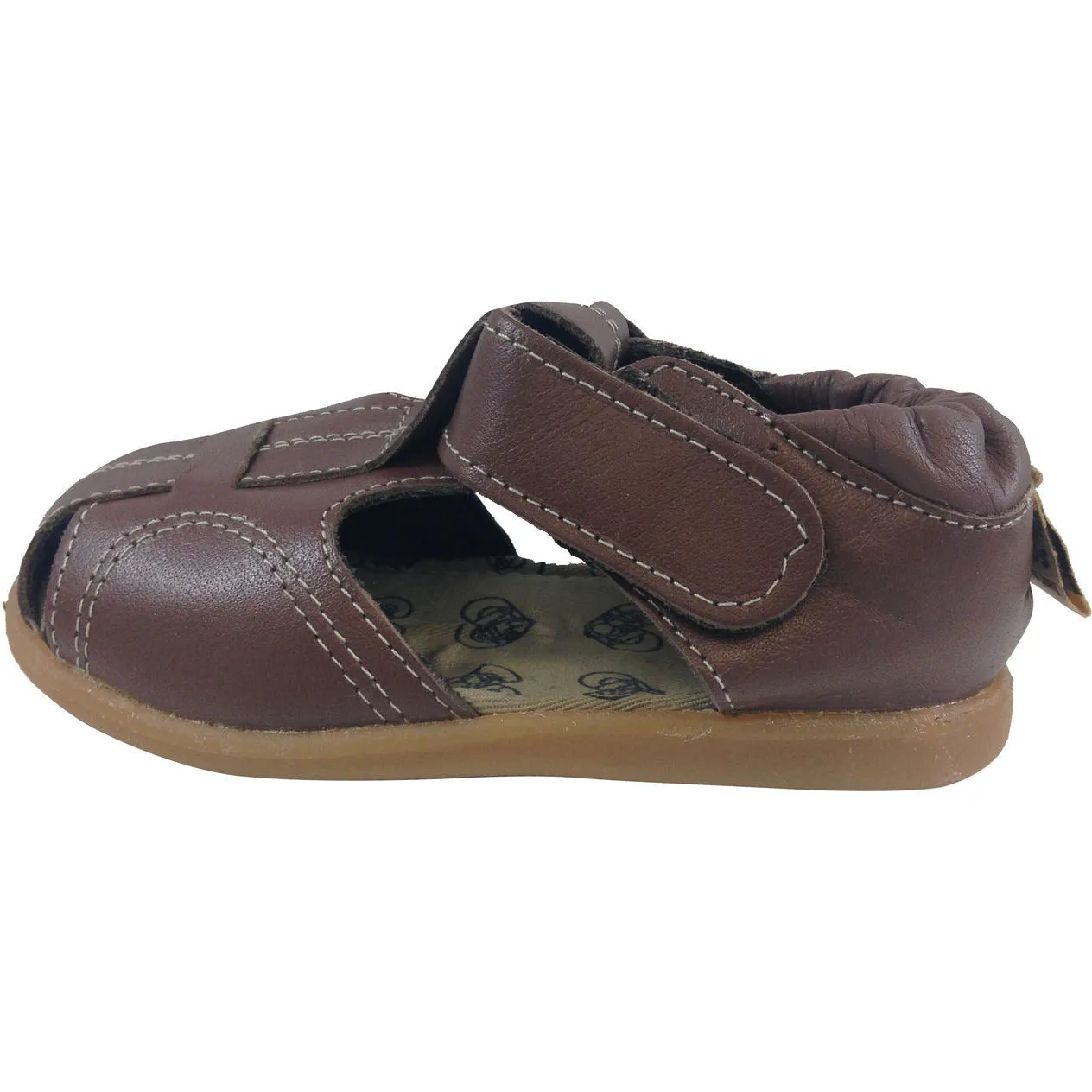 Shooshoos Boy's Brown Peanut Butter Fisherman Sandal