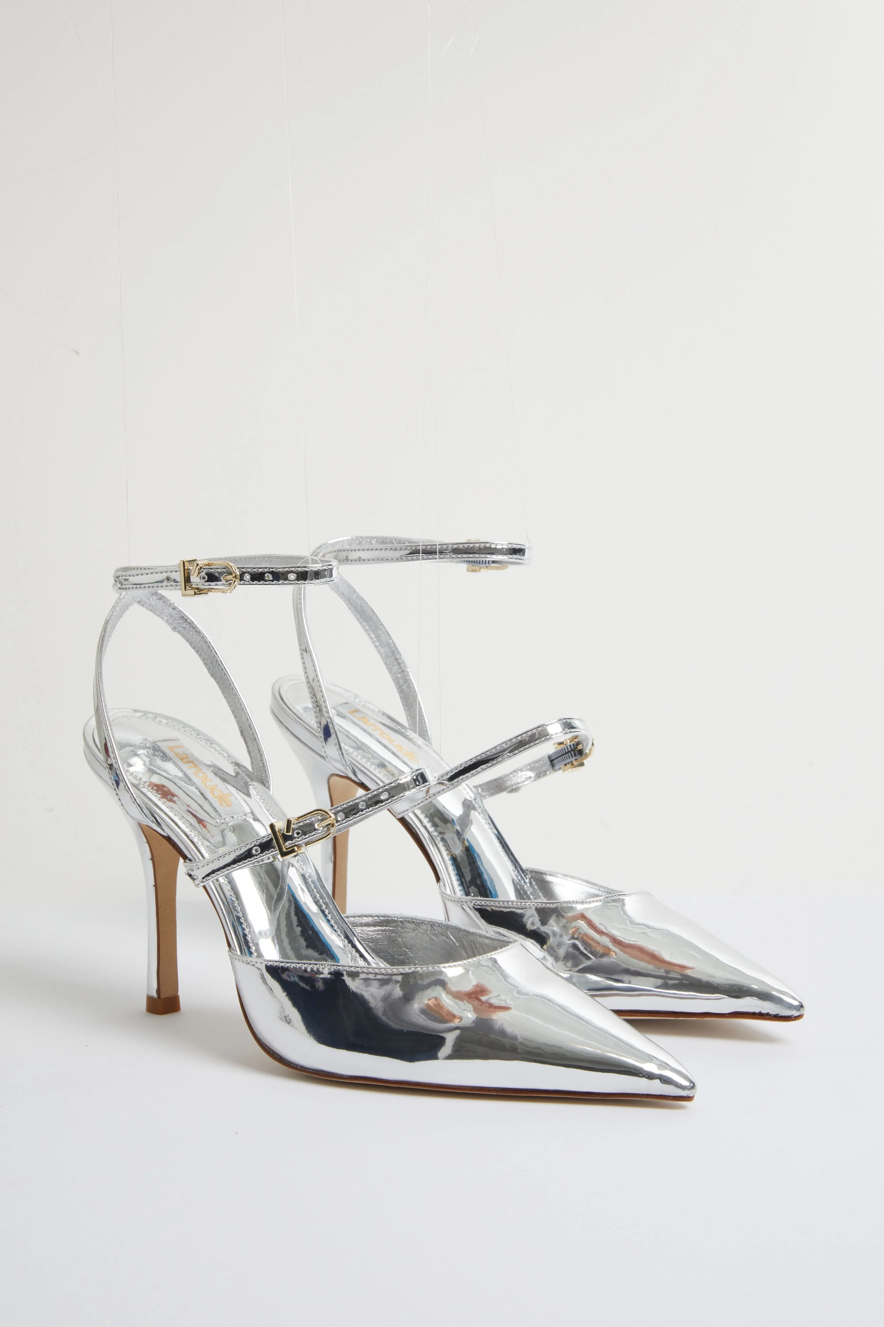 Silver Specchio Kris Pumps