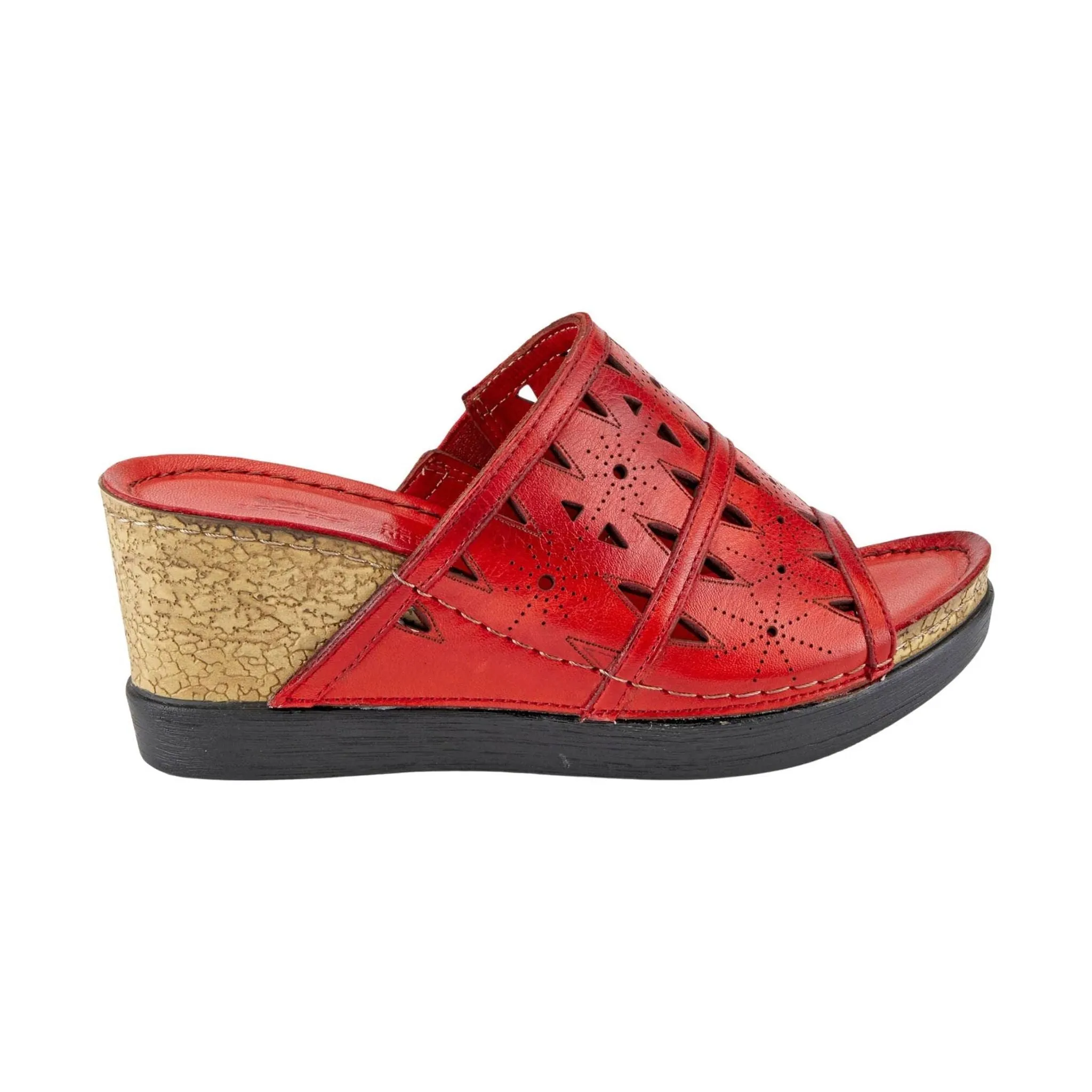 Spring Step Women's Fusawedge Sandals - Red