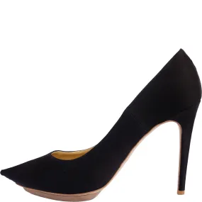 STELLA MCCARTNEY SATIN POINTED-TOE PUMPS