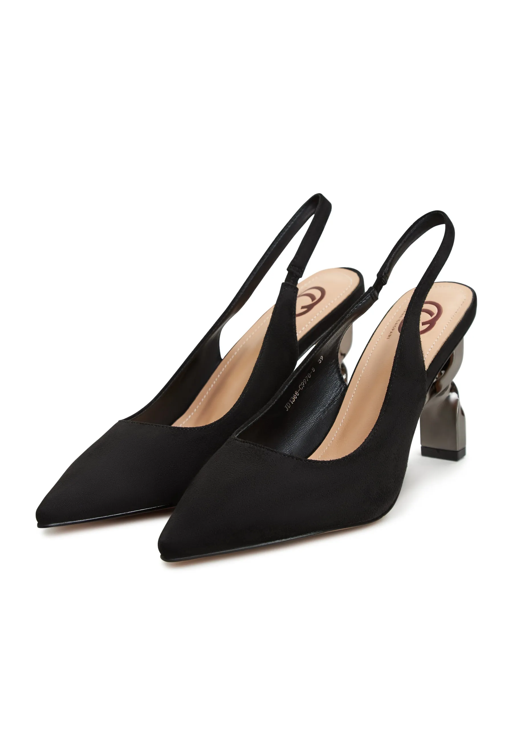 Stiletto High Heeled Pumps - Black