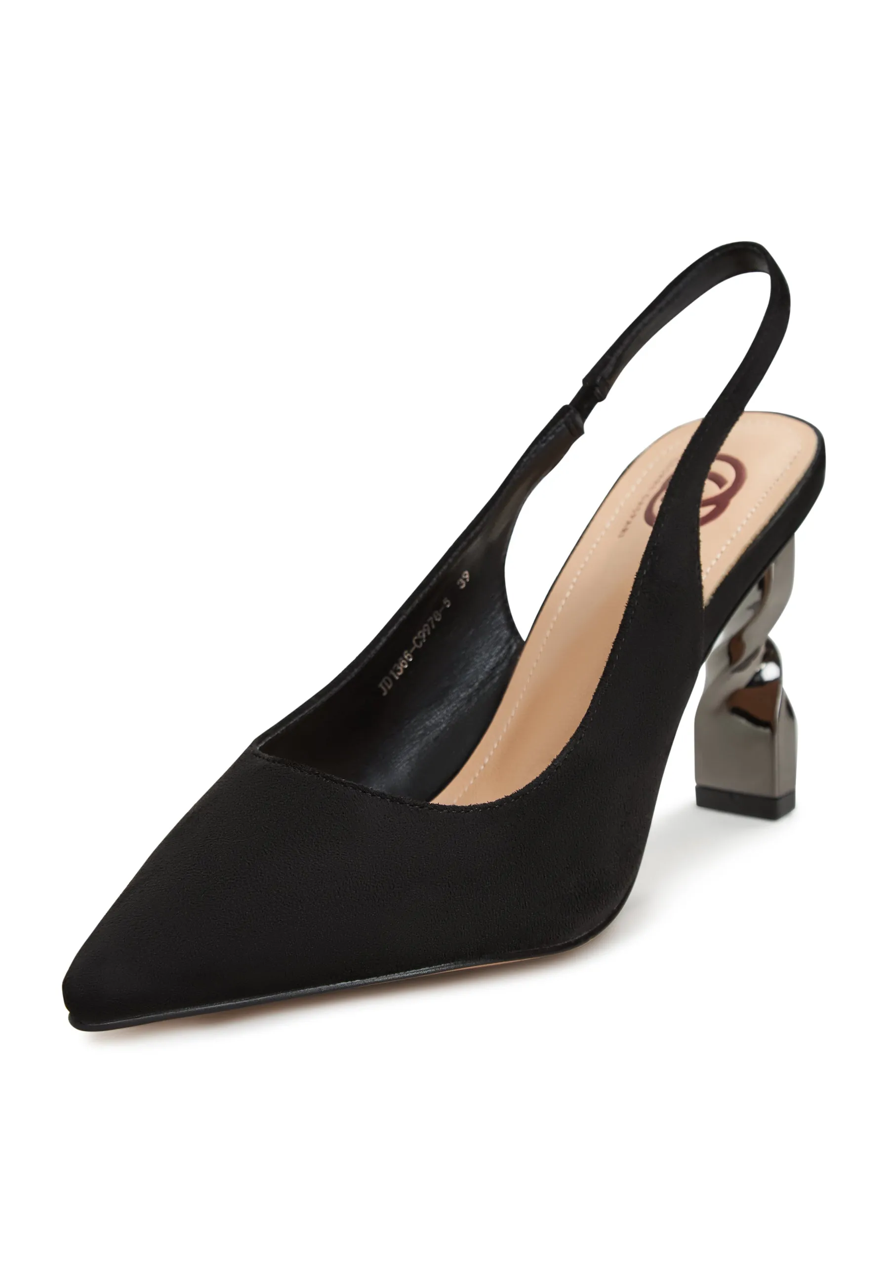 Stiletto High Heeled Pumps - Black