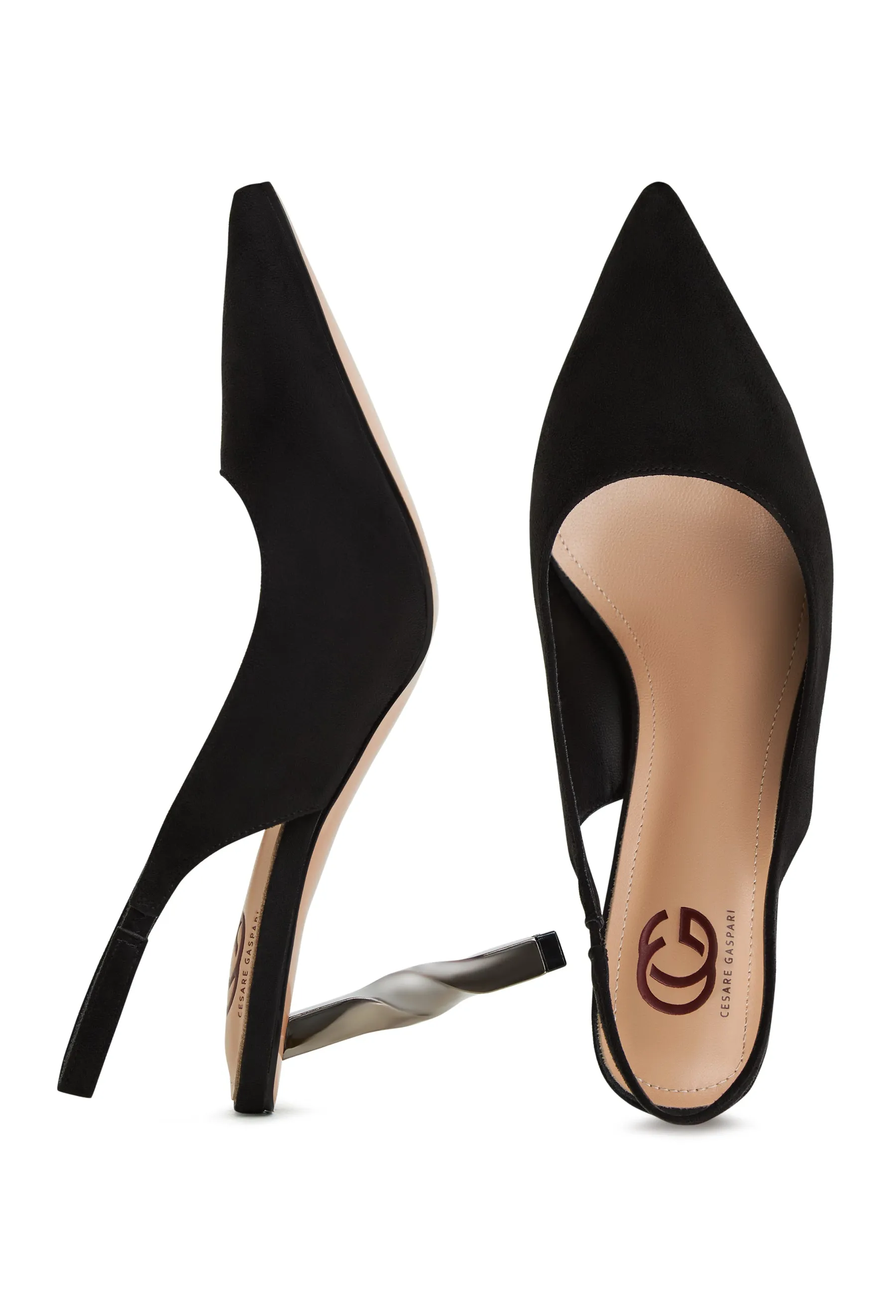 Stiletto High Heeled Pumps - Black